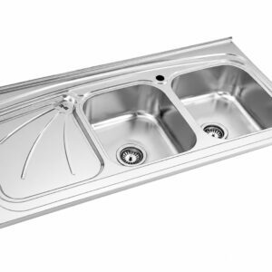 سینک ظرفشویی استیل نیمه‌فانتزی نگین الماس مدل SA21 روکار با کیفیت عالی