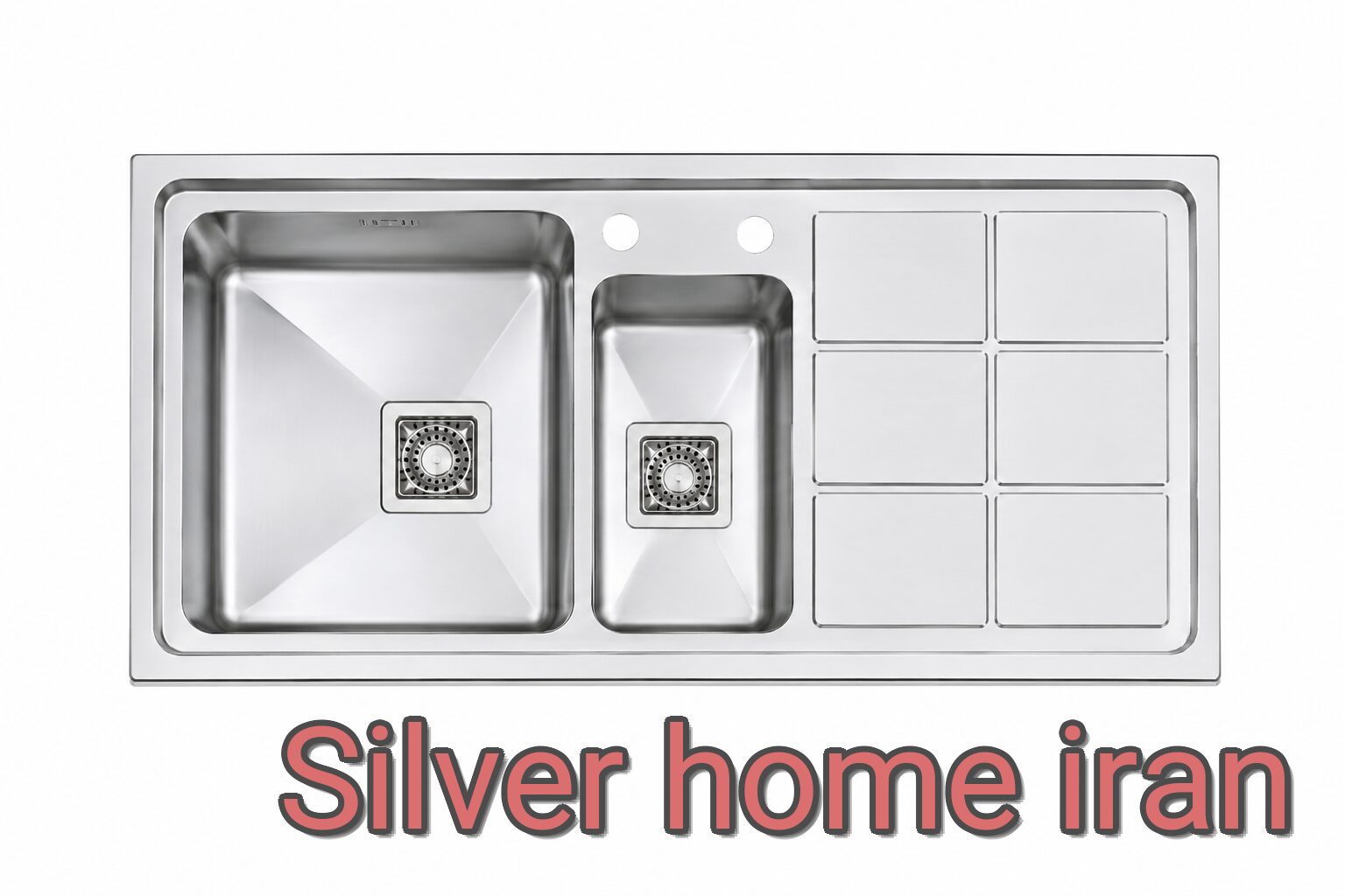 سینک ظرفشویی توکار باکسی اخوان مدل 310S سینک اخوان 310S توکار باکسی