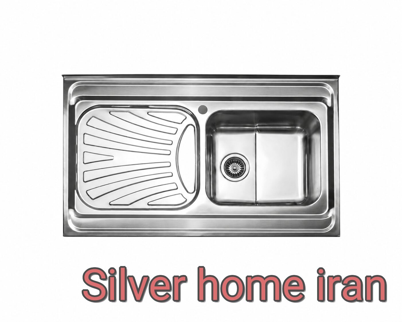 سینک ظرفشویی استیل البرز مدل 711/60 سینک استیل البرز 711/60 روکار فانتزی