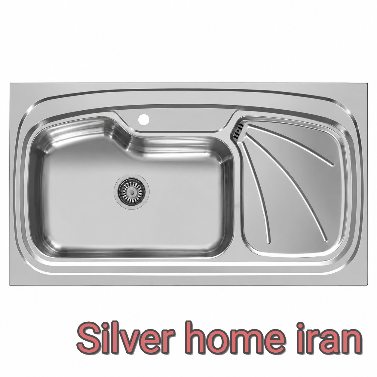 سینک ظرفشویی روکار اخوان مدل 134 سینک اخوان 134 روکار