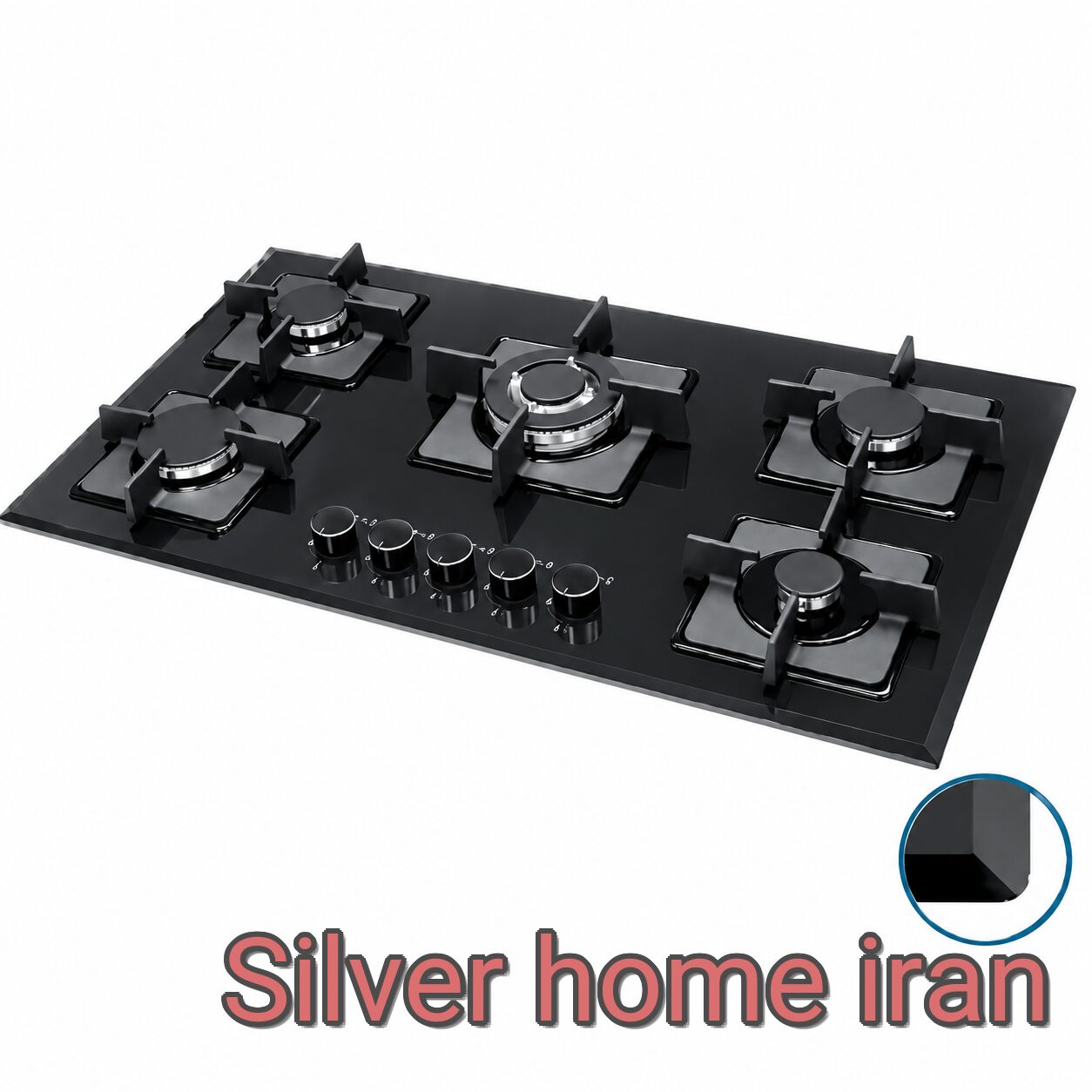 اجاق گاز صفحهای پنج شعله اخوان مدل GI132 اجاق گاز اخوان GI132 صفحهای پنج شعله