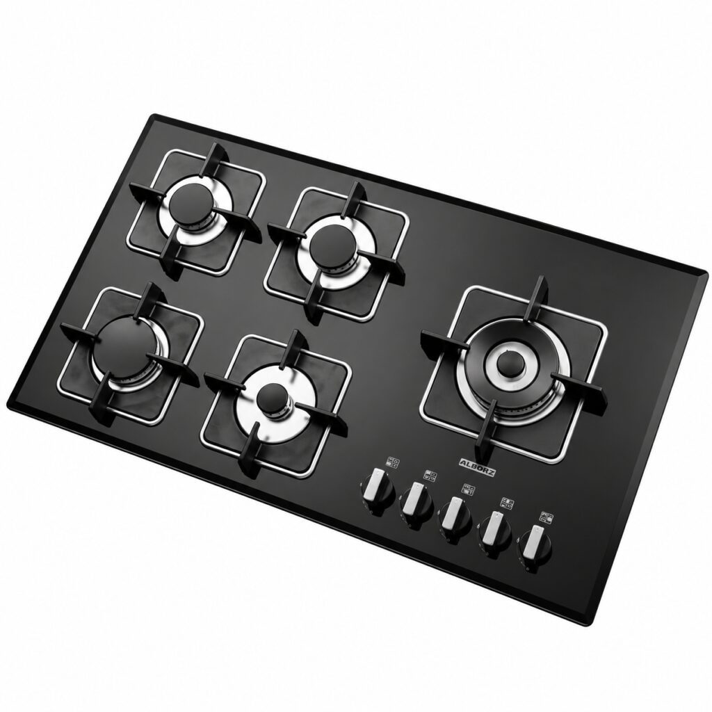 اجاق گاز استیل البرز G5909 L&R پنج شعله