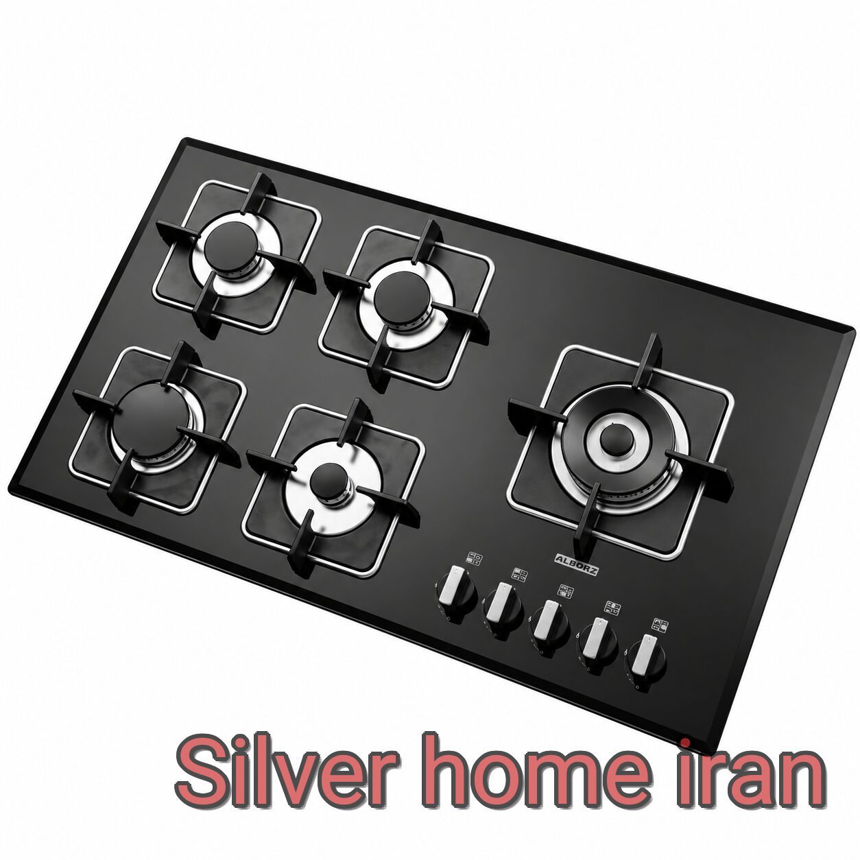 اجاق گاز پنج شعله استیل البرز مدل G5909 L&R اجاق گاز استیل البرز G5909 L&R پنج شعله