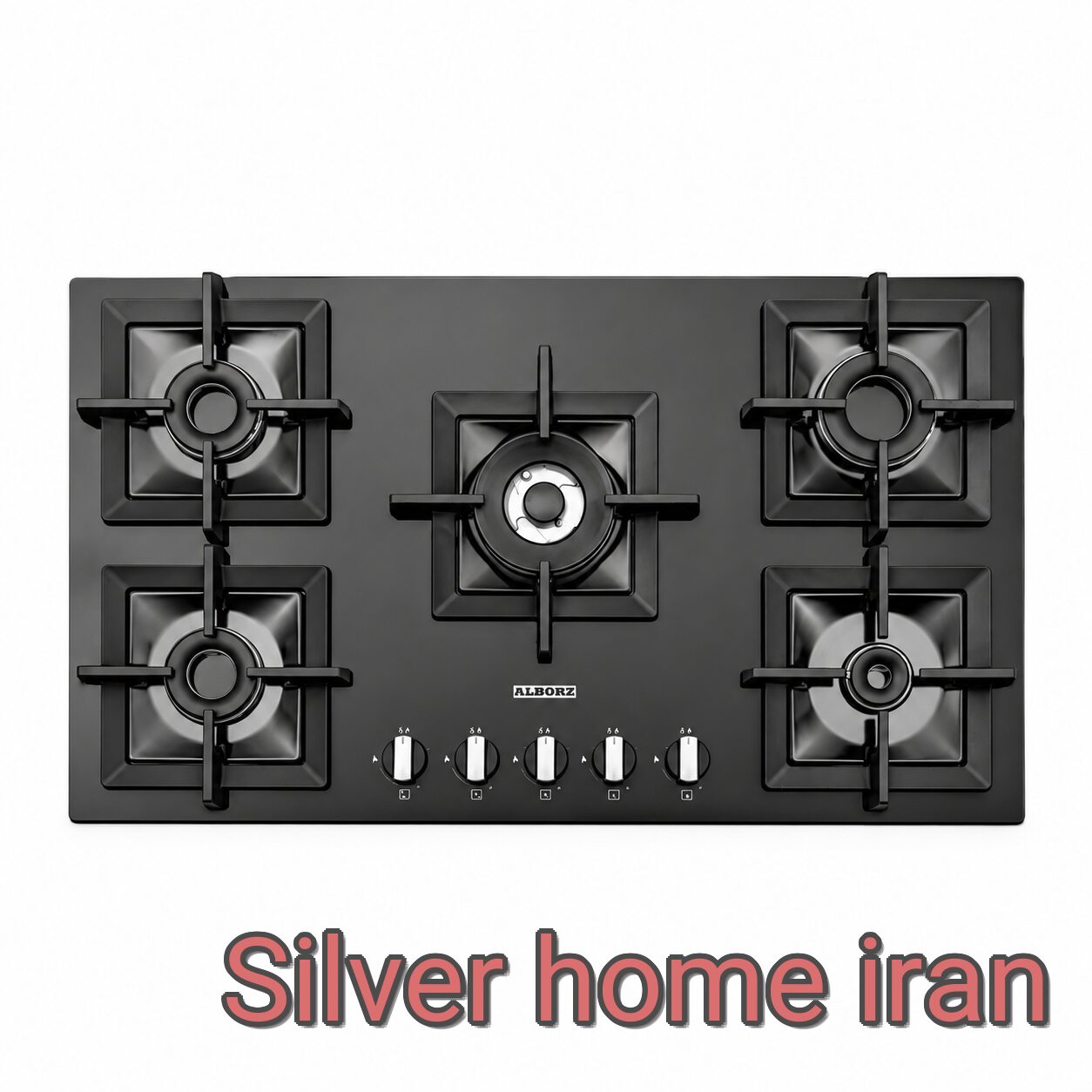 اجاق گاز پنج شعله استیل البرز مدل G5913 اجاق گاز استیل البرز G5913 پنج شعله