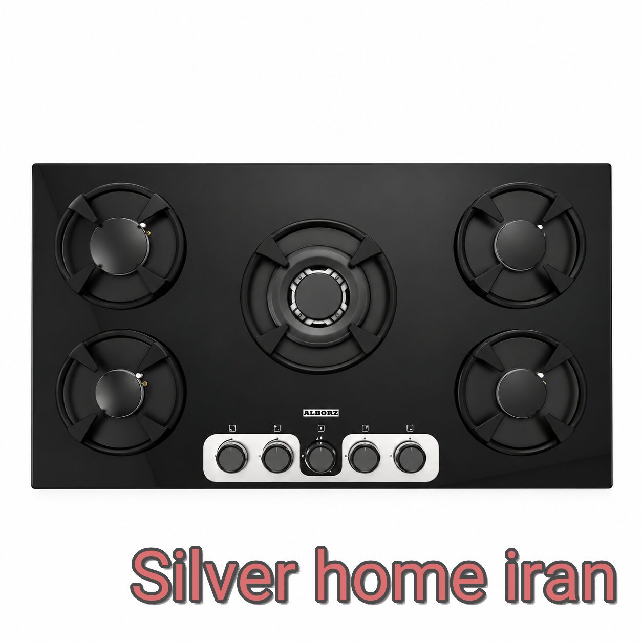 اجاق گاز پنج شعله استیل البرز مدل G5918 اجاق گاز استیل البرز G5918 پنج شعله