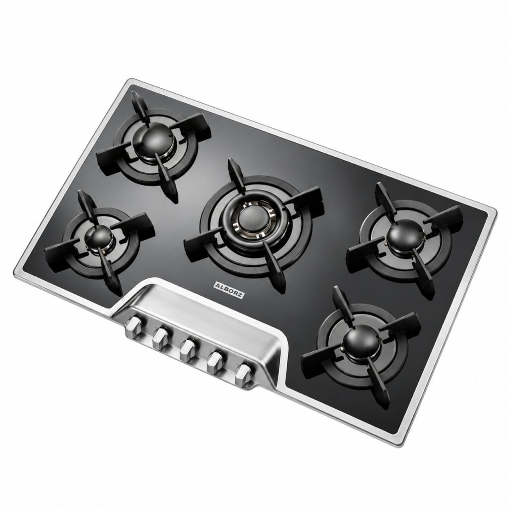 اجاق گاز استیل البرز G5901S پنج شعله