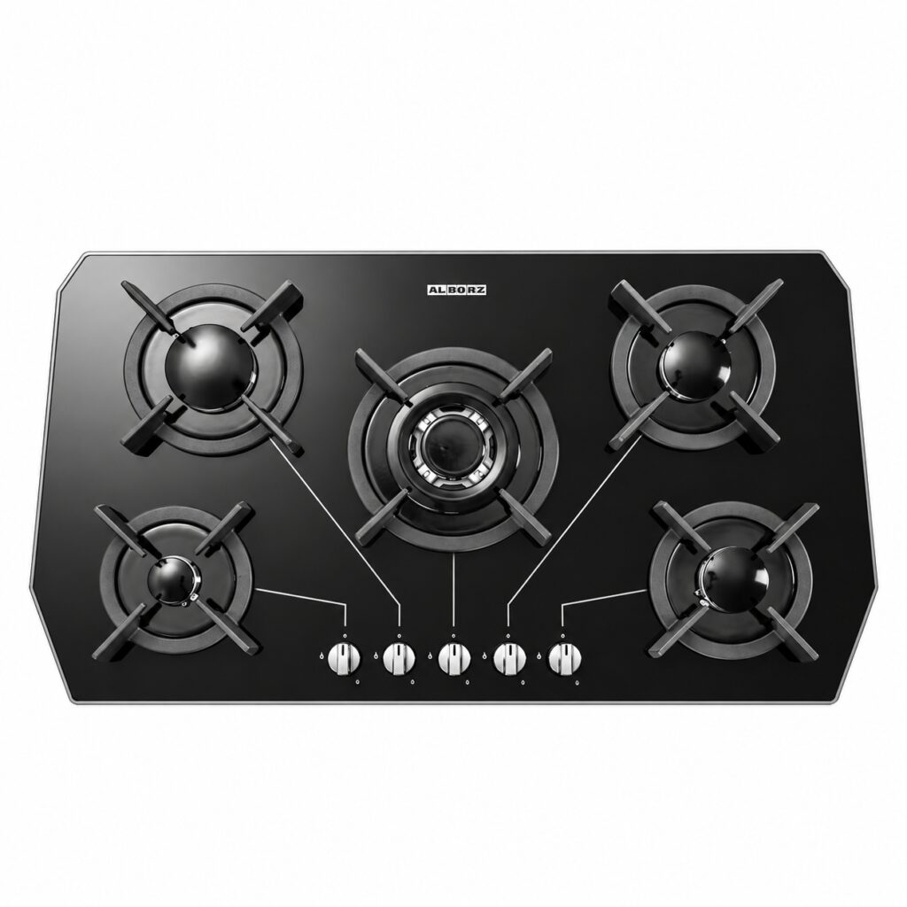 اجاق گاز استیل البرز G5905 پنج شعله