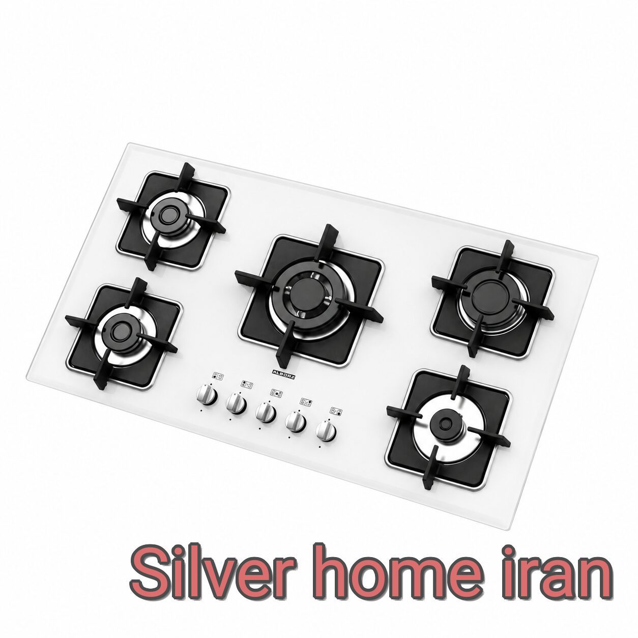 اجاق گاز پنج شعله استیل البرز مدل G5960W اجاق گاز استیل البرز G5960W پنج شعله