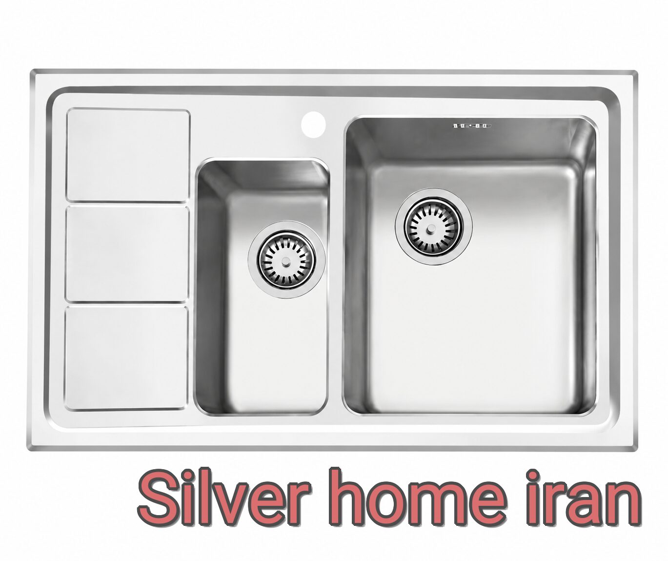 سینک ظرفشویی توکار باکسی اخوان مدل 376S سینک اخوان 376S توکار باکسی