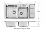 نمای نصب سینک اخوان 328S