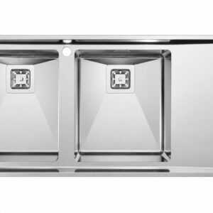 سینک استیل البرز 952/52 توکار باکسی