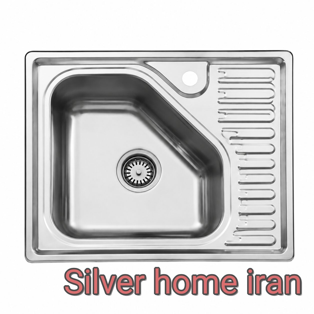 سینک ظرفشویی استیل البرز مدل 810/50 سینک استیل البرز 810/50 توکار فانتزی