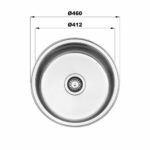 جزئیات نصب توکار سینک استیل البرز 170/46