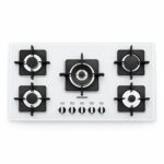 اجاق گاز استیل البرز G5910W پنج شعله