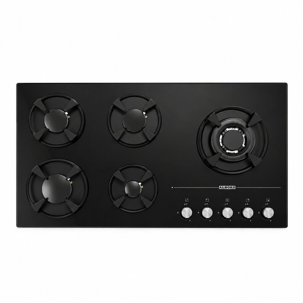 اجاق گاز استیل البرز G5917 L&R پنج شعله